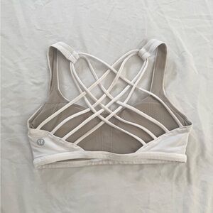 White lululemon free to be bra